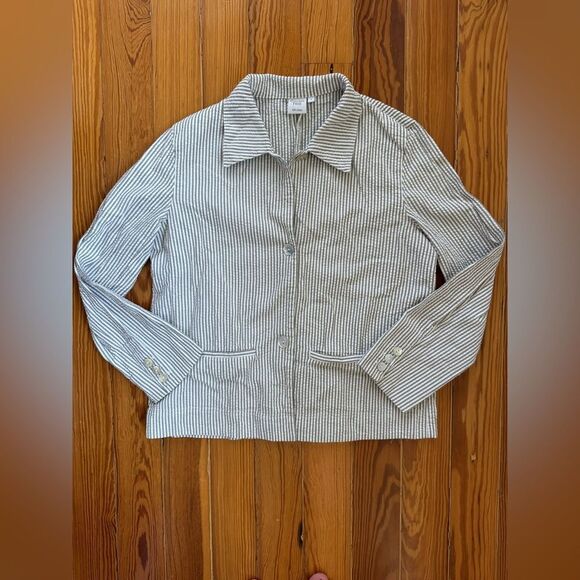 Garnet Hill Striped Blazer - Picture 1 of 7